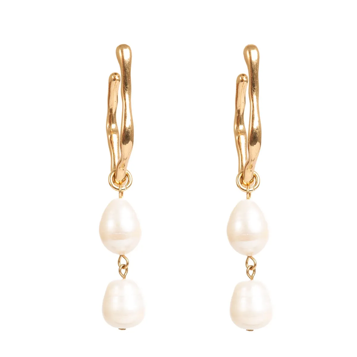 1018-1361 Drop Earring Pearl