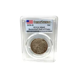 2020-D Basketball Hall of Fame Half Dollar Proof PCGS MS69 1st Strike