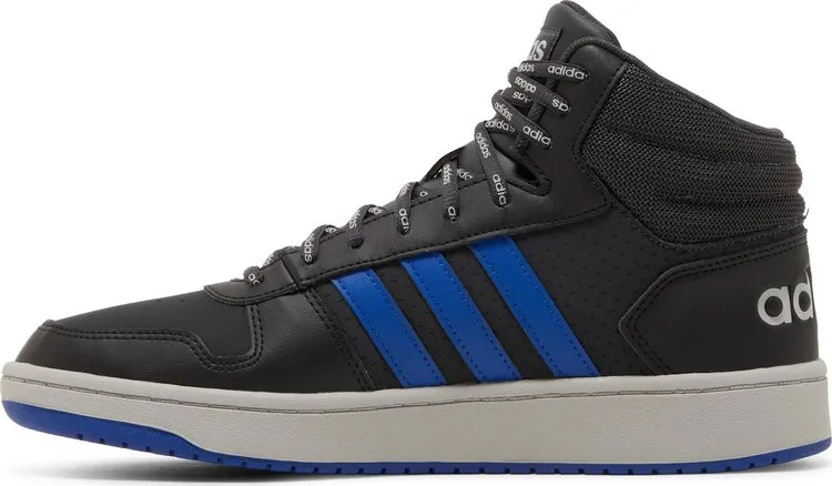 Adidas Hoops 2.0 Mid 'Carbon Royal Blue' Sneakers, Black