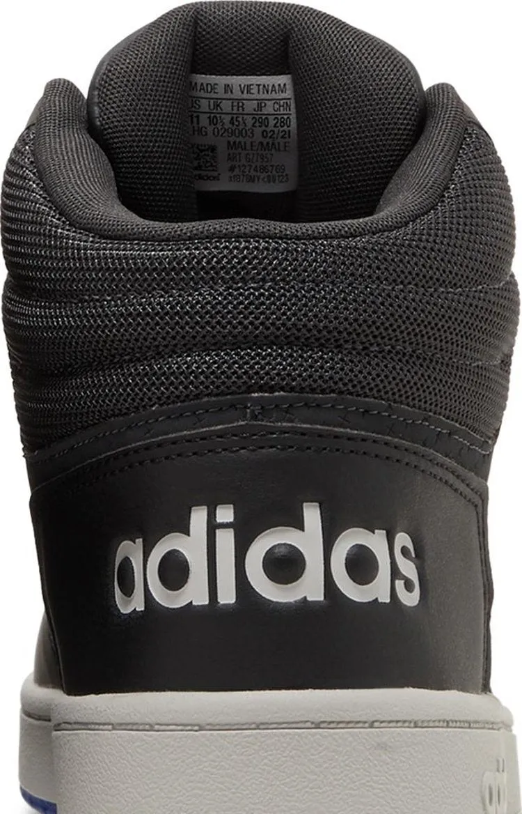 Adidas Hoops 2.0 Mid 'Carbon Royal Blue' Sneakers, Black