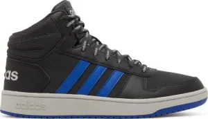 Adidas Hoops 2.0 Mid 'Carbon Royal Blue' Sneakers, Black
