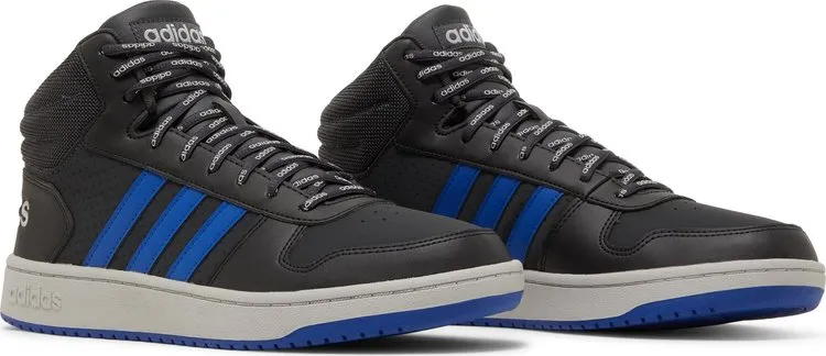 Adidas Hoops 2.0 Mid 'Carbon Royal Blue' Sneakers, Black