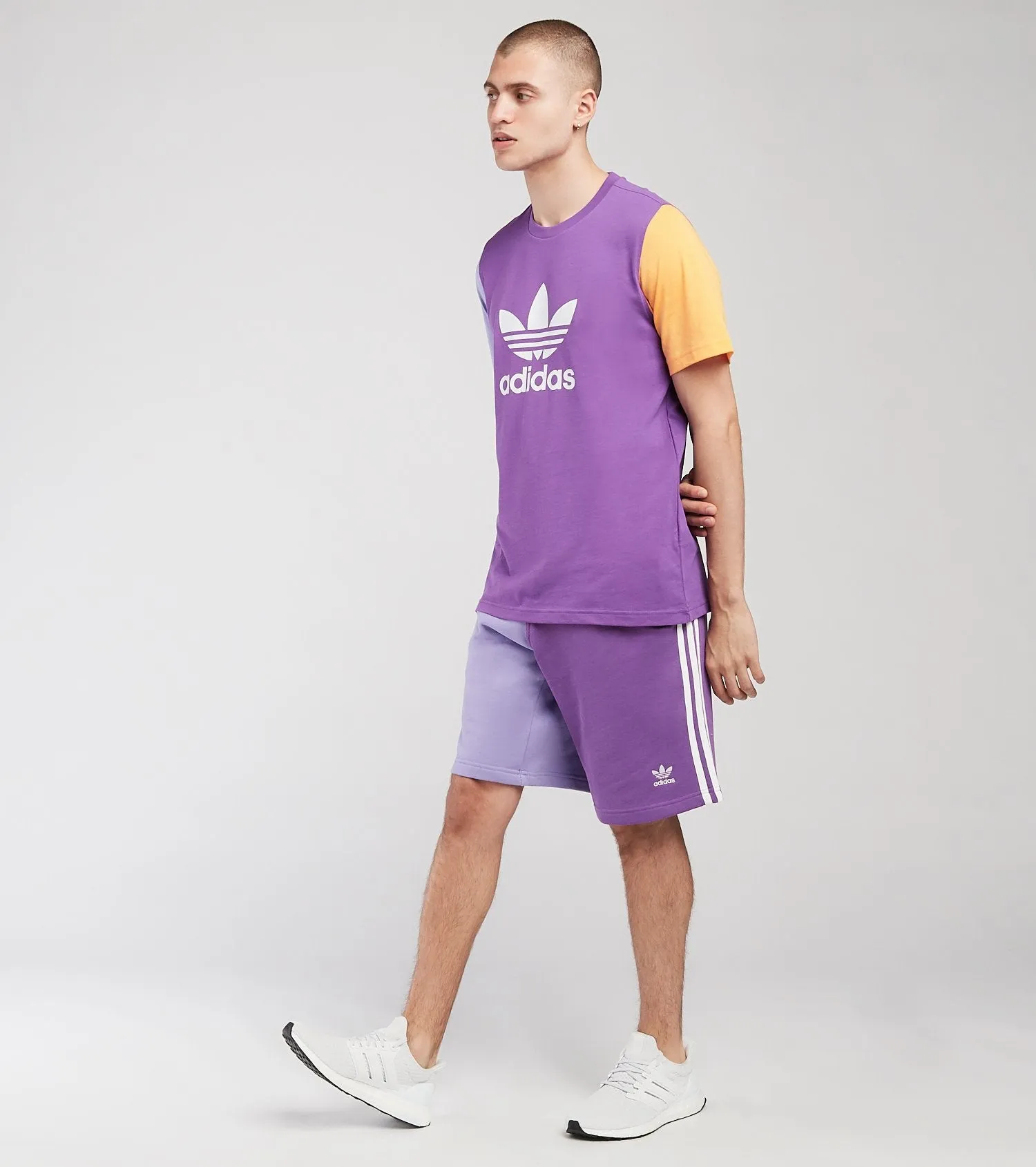 Adidas Original 3-TREFOIL T-SHIRT TEE Men’s -Purple/light