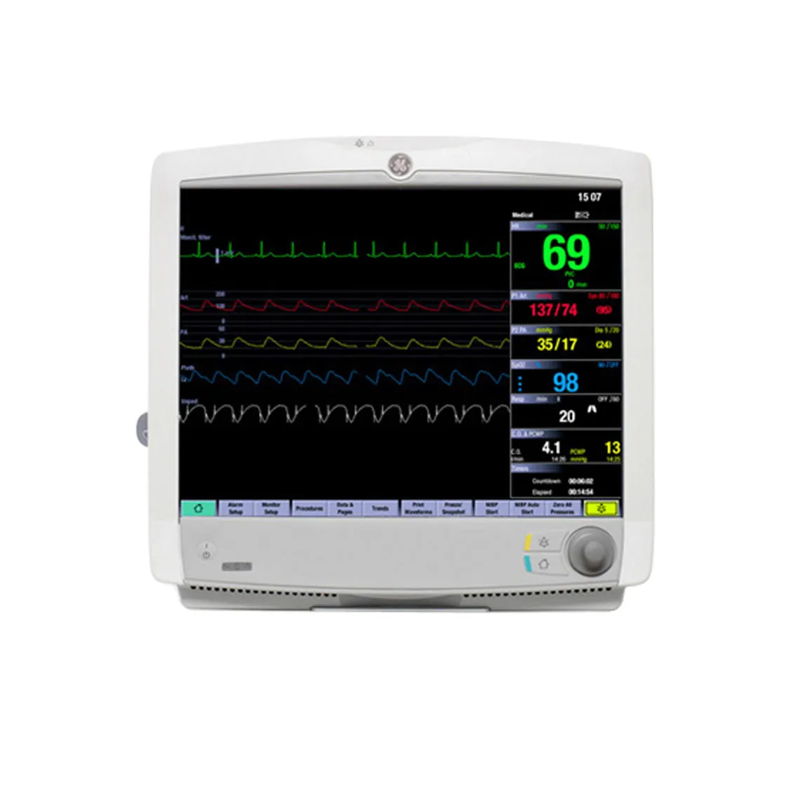 Avante Ge Carescape B650 Refurbished Monitor (Anesthesia Configured) Carescape Ge B650 Patient Mntranesthesia Configured