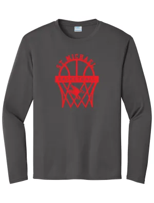 Basketball - LongSleeve Tee - Only Available in White