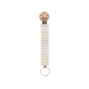 BIBS Knitted Pacifier Clip - Ivory