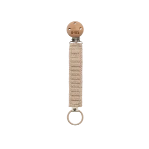 BIBS Knitted Pacifier Clip - Vanilla
