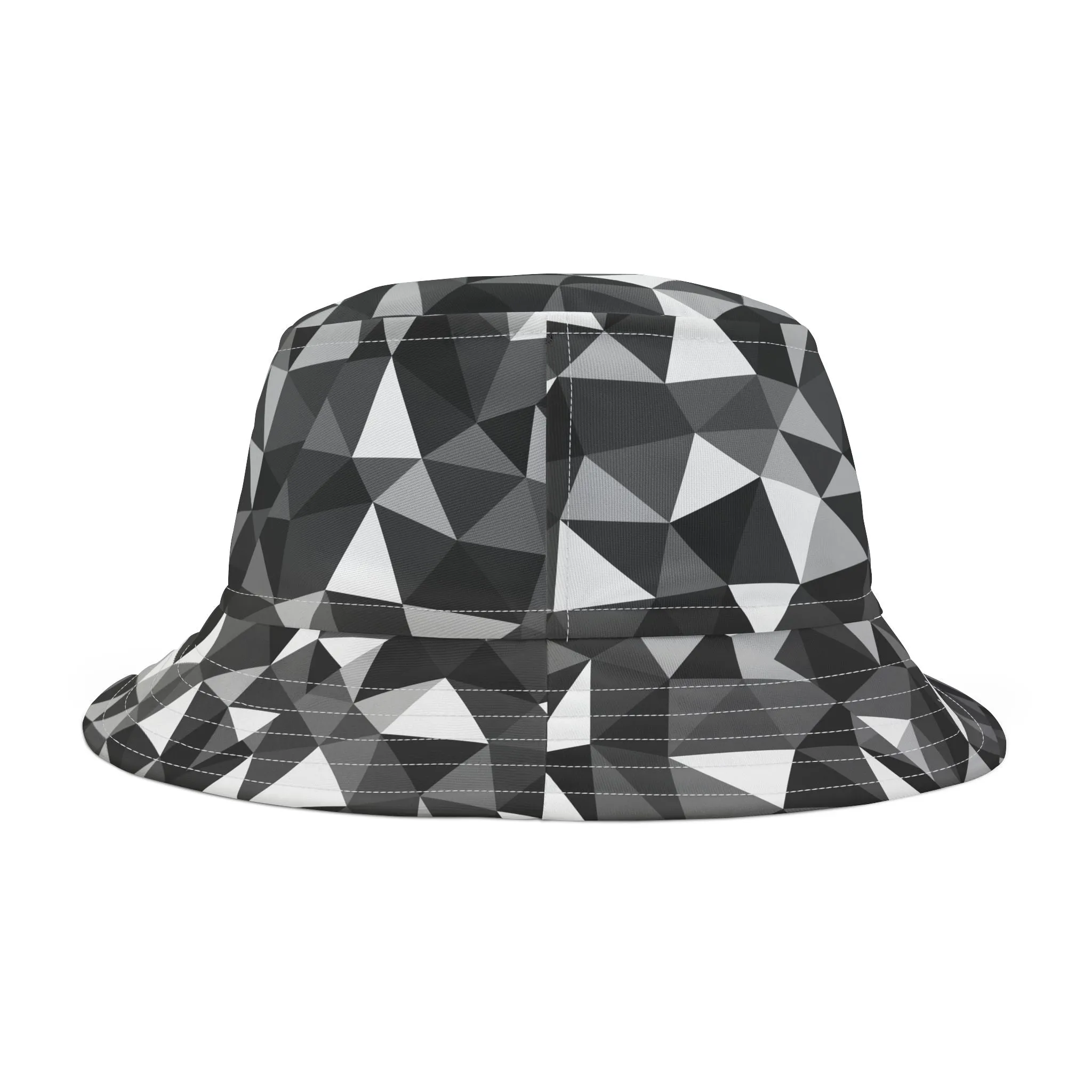 Black & White TrianglesBucket Hat (AOP)