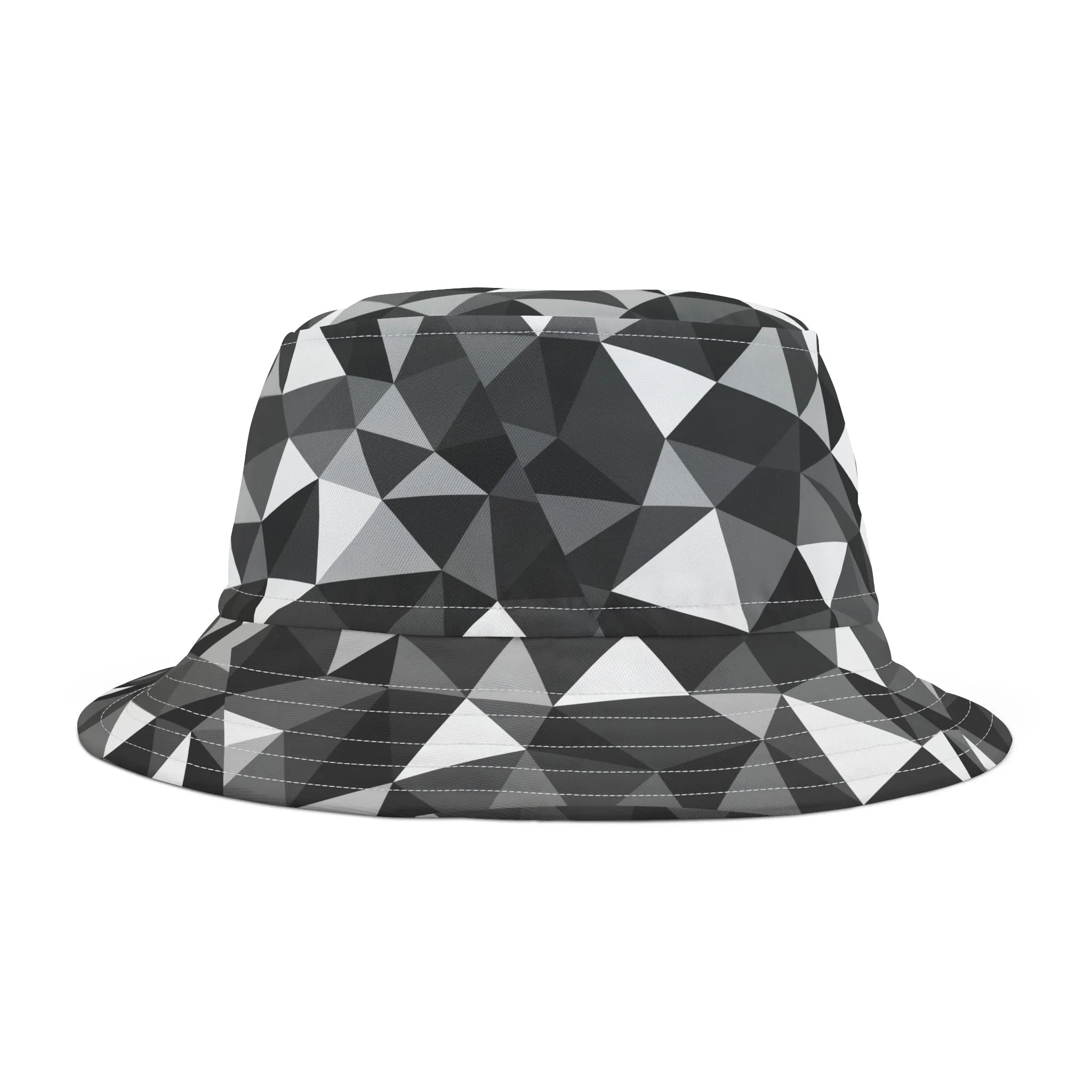 Black & White TrianglesBucket Hat (AOP)