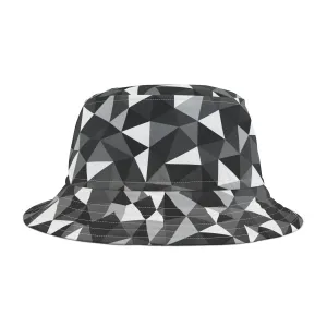 Black & White TrianglesBucket Hat (AOP)