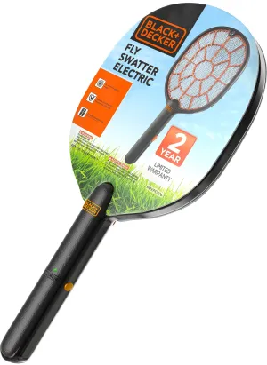 Bug Zapper Racket  Electric Fly Swatter for Gnats, Mosquitoes, & More  Harmless-to-Humans Outdoor Bug Zapper Battery Operated  Handheld Electric Fly Swatter Indoor Racket