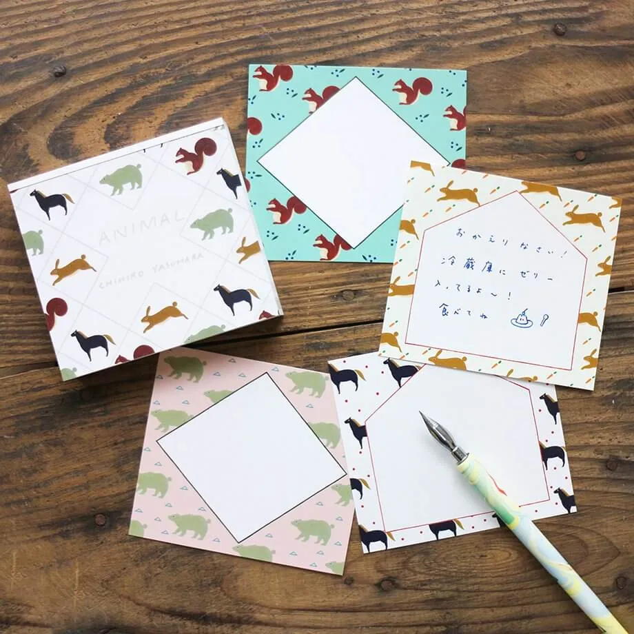 Chihiro Yasuhara Memo Block - Animal