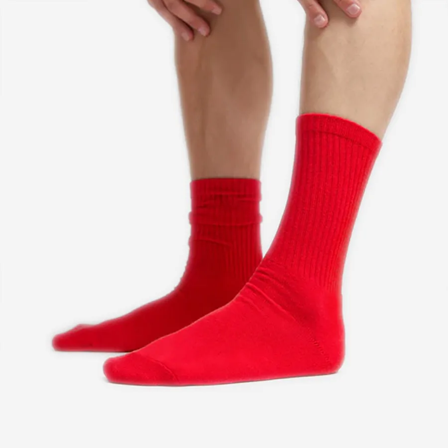 Classic Organic Active Crew Socks - Marine Blue