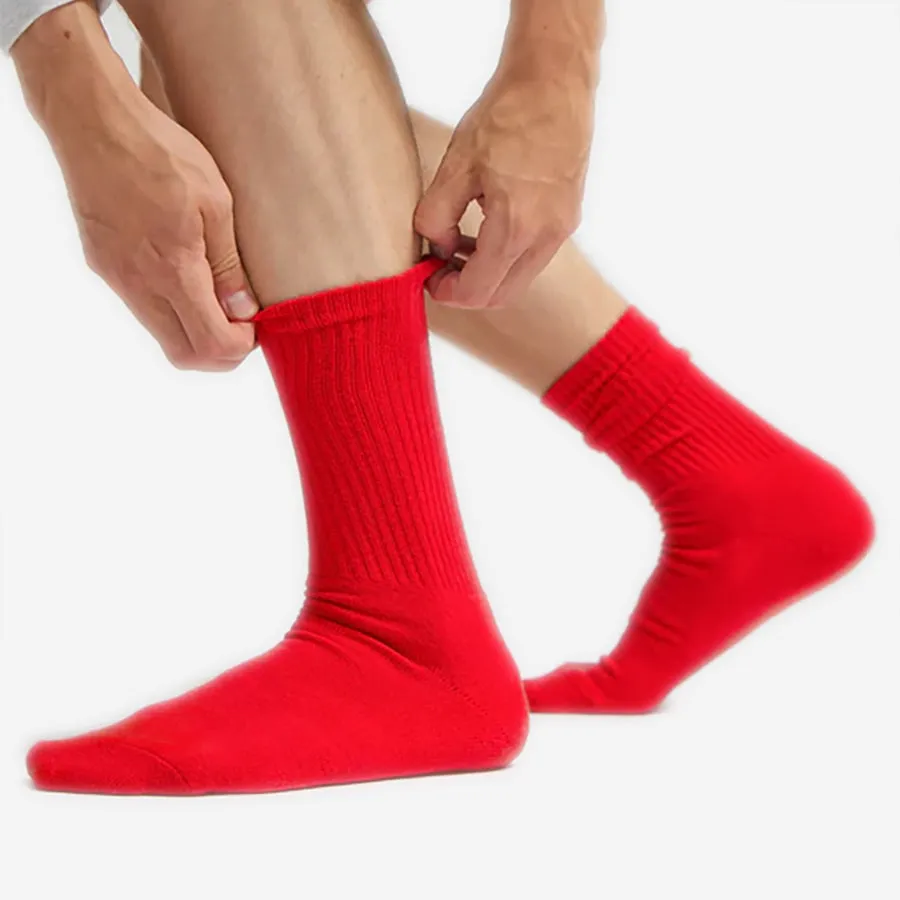 Classic Organic Active Crew Socks - Marine Blue