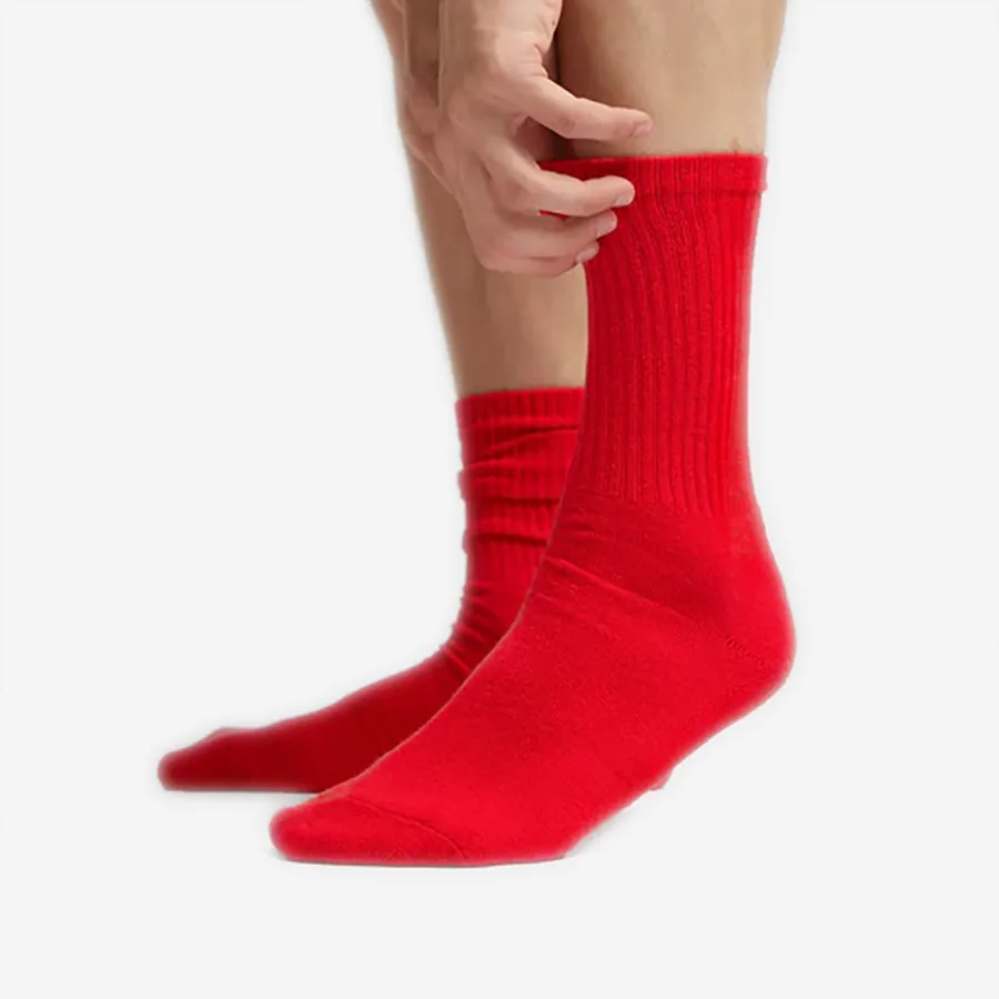 Classic Organic Active Crew Socks - Marine Blue