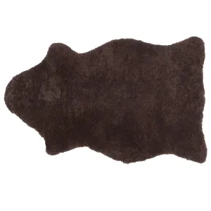 Ella Sheepskin Dark Brown 100 x 60cm