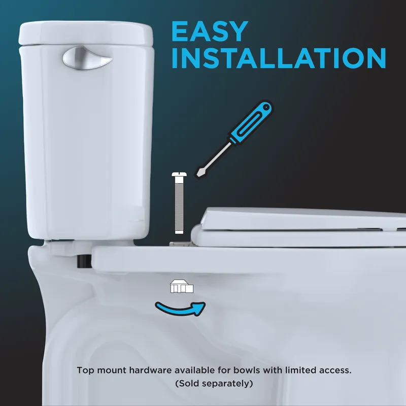 Elongated SoftClose Toilet Seat in Cotton White