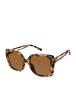 Glamorous Cat Eye Vented Temple Sunglasses in Tortoise
