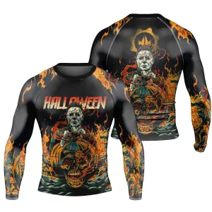 Halloween Michael Myers Return Men's Long Sleeve Rash Guard
