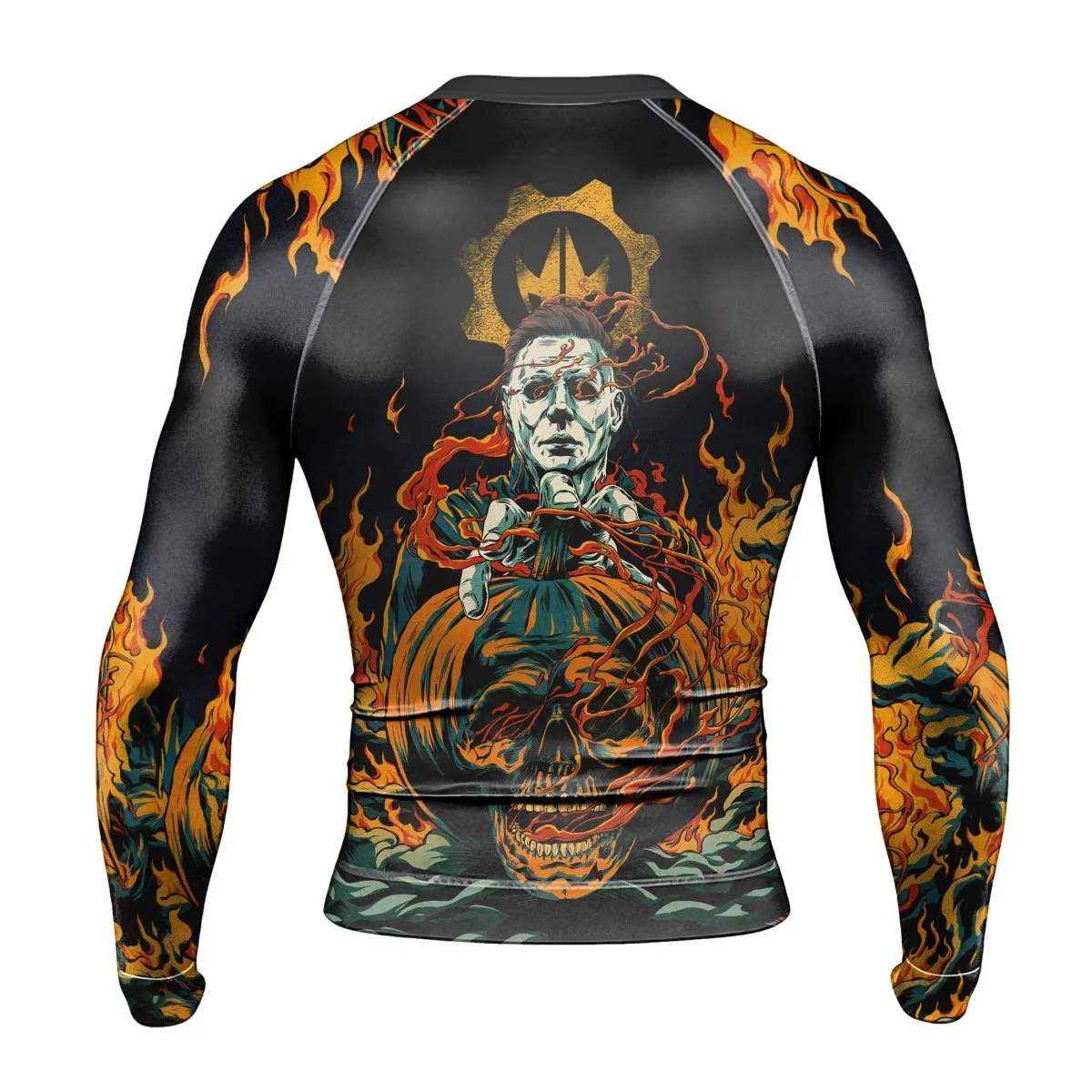 Halloween Michael Myers Return Men's Long Sleeve Rash Guard