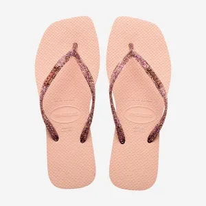 HAVAIANAS ROSA BALLET METALLIC SQUARE