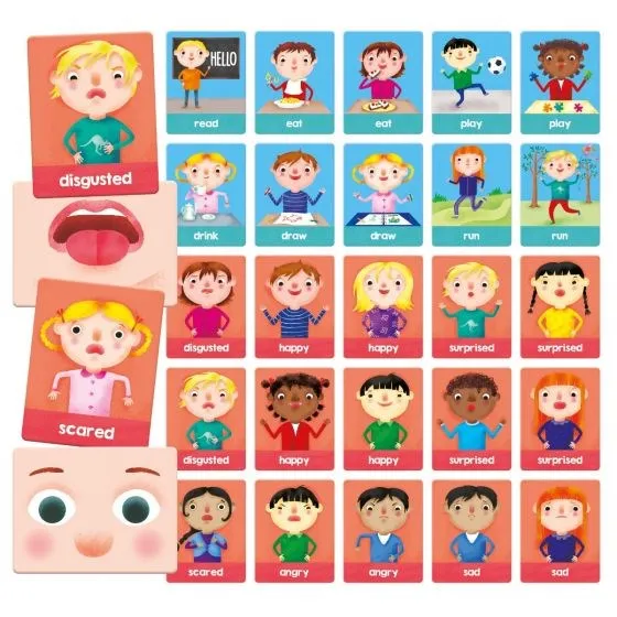 Headu Flashcards Emotions and Actions Montessori