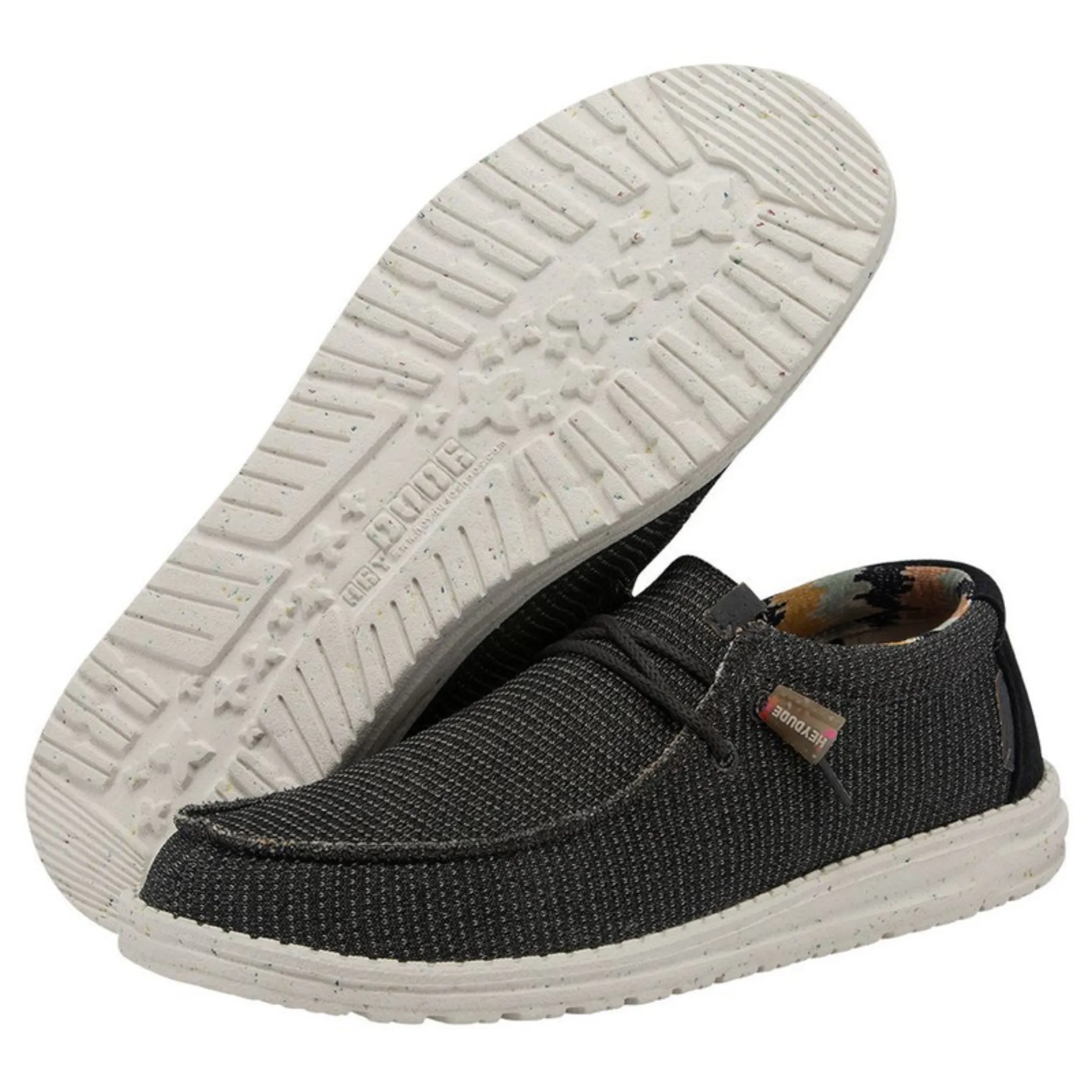 HEY DUDE MEN'S WALLY ECO SOX CHARCOAL SHOE - 112474007