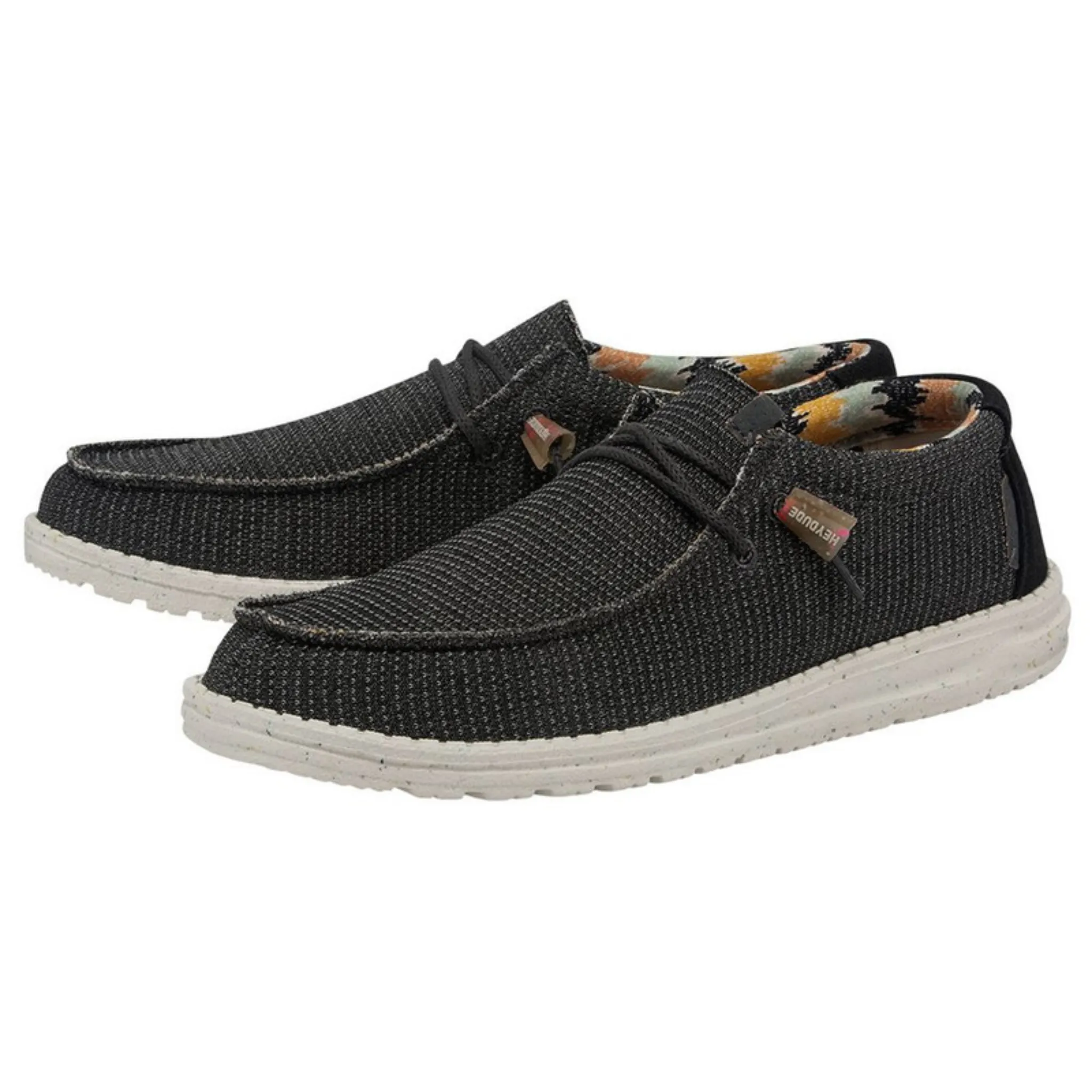 HEY DUDE MEN'S WALLY ECO SOX CHARCOAL SHOE - 112474007