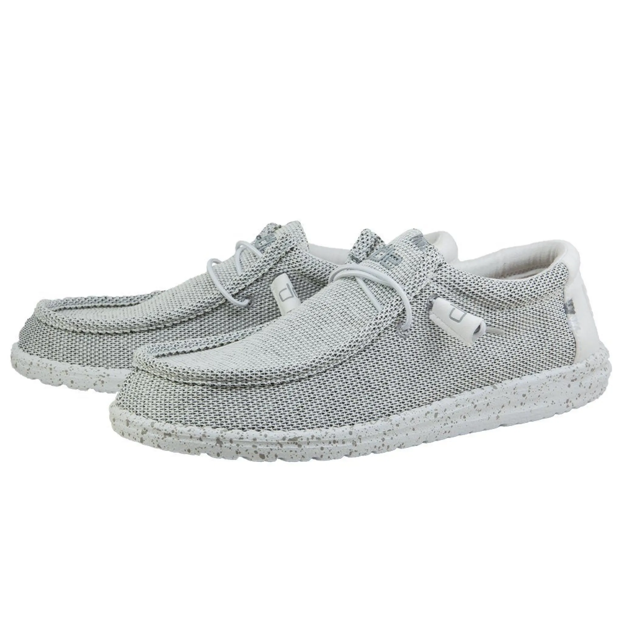 HEY DUDE MEN'S WALLY SOX STONE WHITE - 400191KA