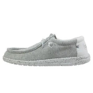 HEY DUDE MEN'S WALLY SOX STONE WHITE - 400191KA