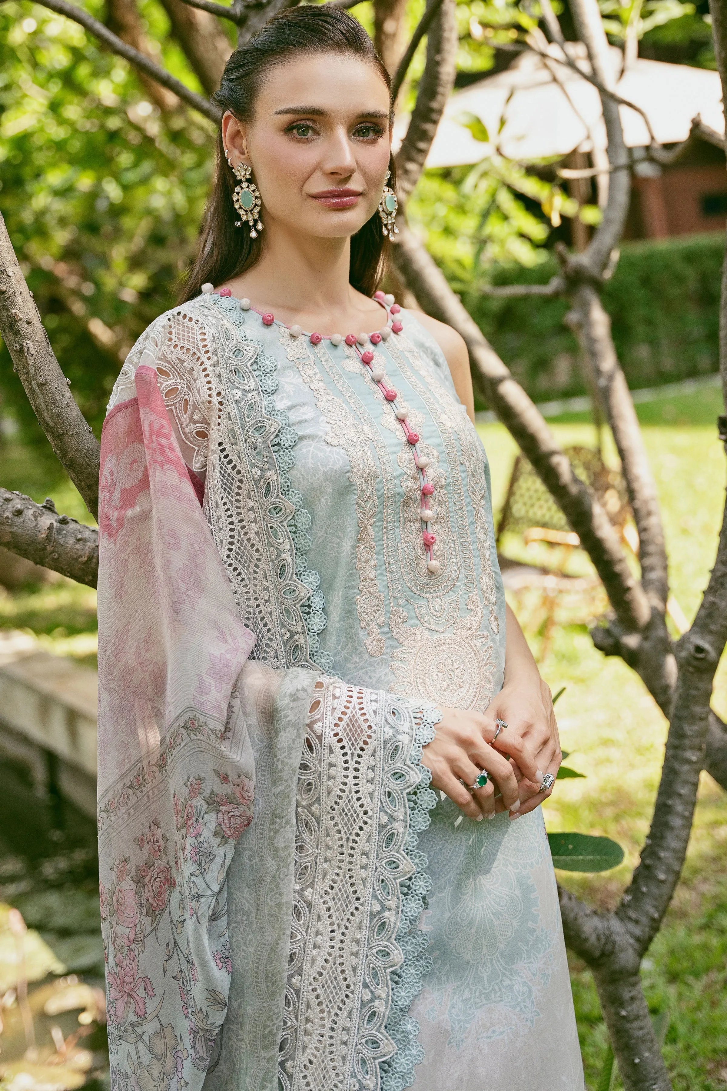 Jade Needle Wonder 3PC Lawn Collection – 20539 SKY BLUE