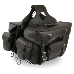 Milwaukee Leather SH66602 Zip-Off Double Pocket PVC Throw Over