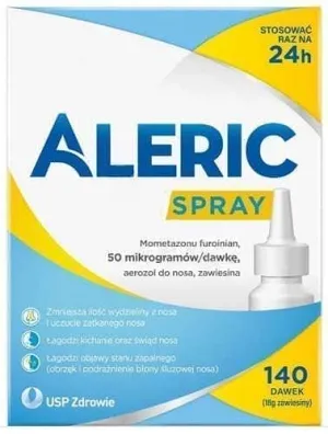 Mometasone furoate, Aleric Spray aerosol, allergic rhinitis