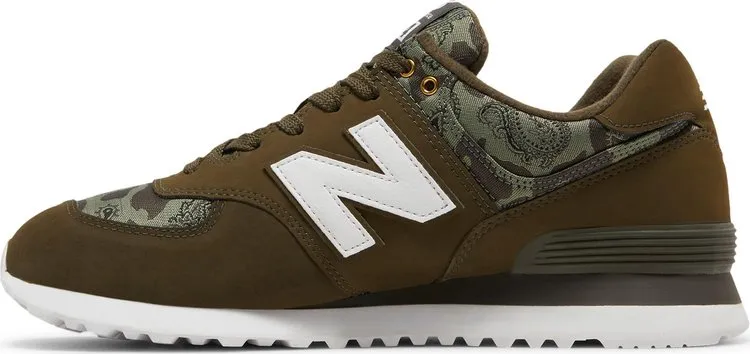 New Balance 574 'Paisley Camouflage' sneakers, green