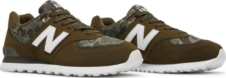 New Balance 574 'Paisley Camouflage' sneakers, green