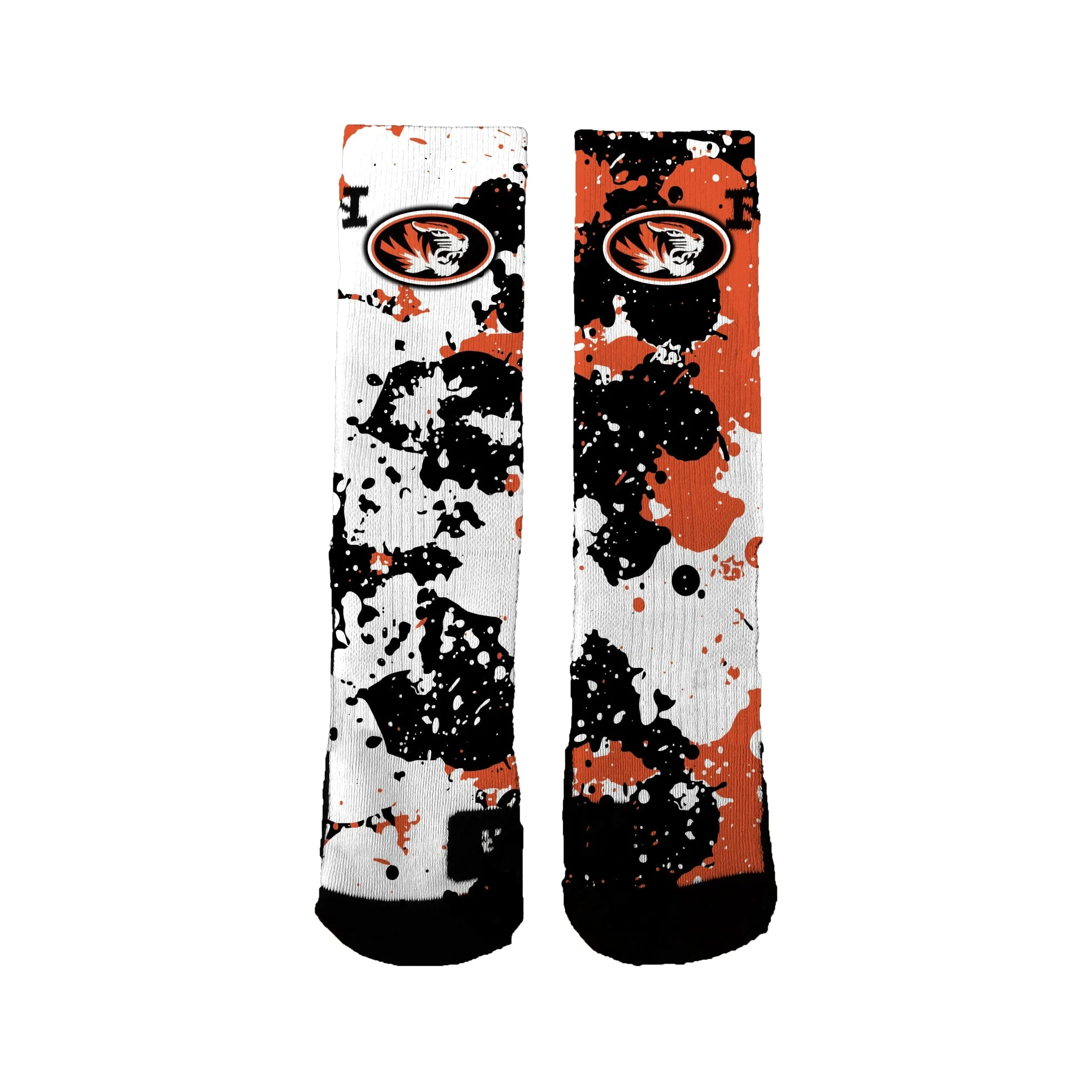 Osmond Lady Tigers Basketball 3 Peat Splatter Socks