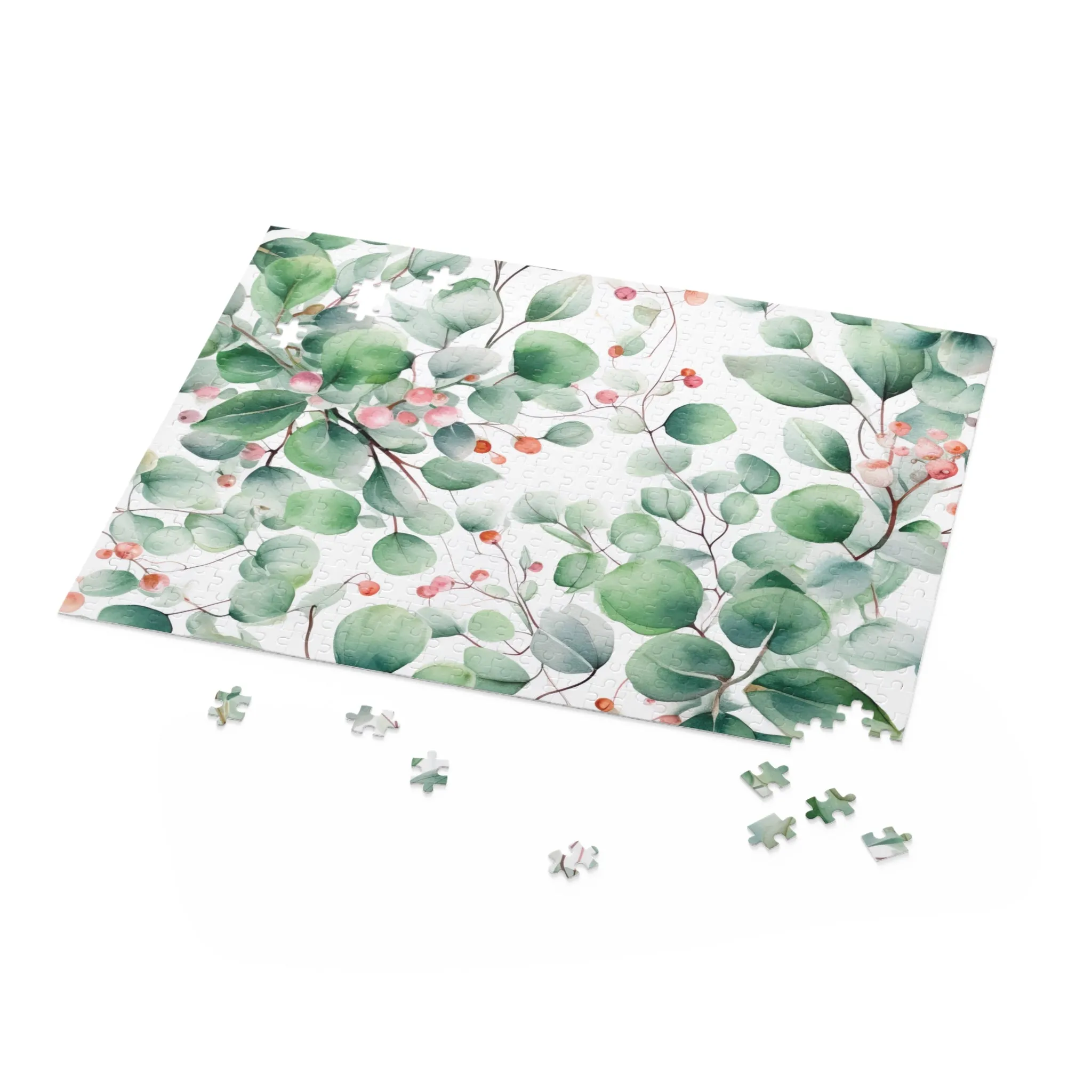 Personalised/Non-Personalised Puzzle, Eucalyptus Leaves (120, 252, 500-Piece)