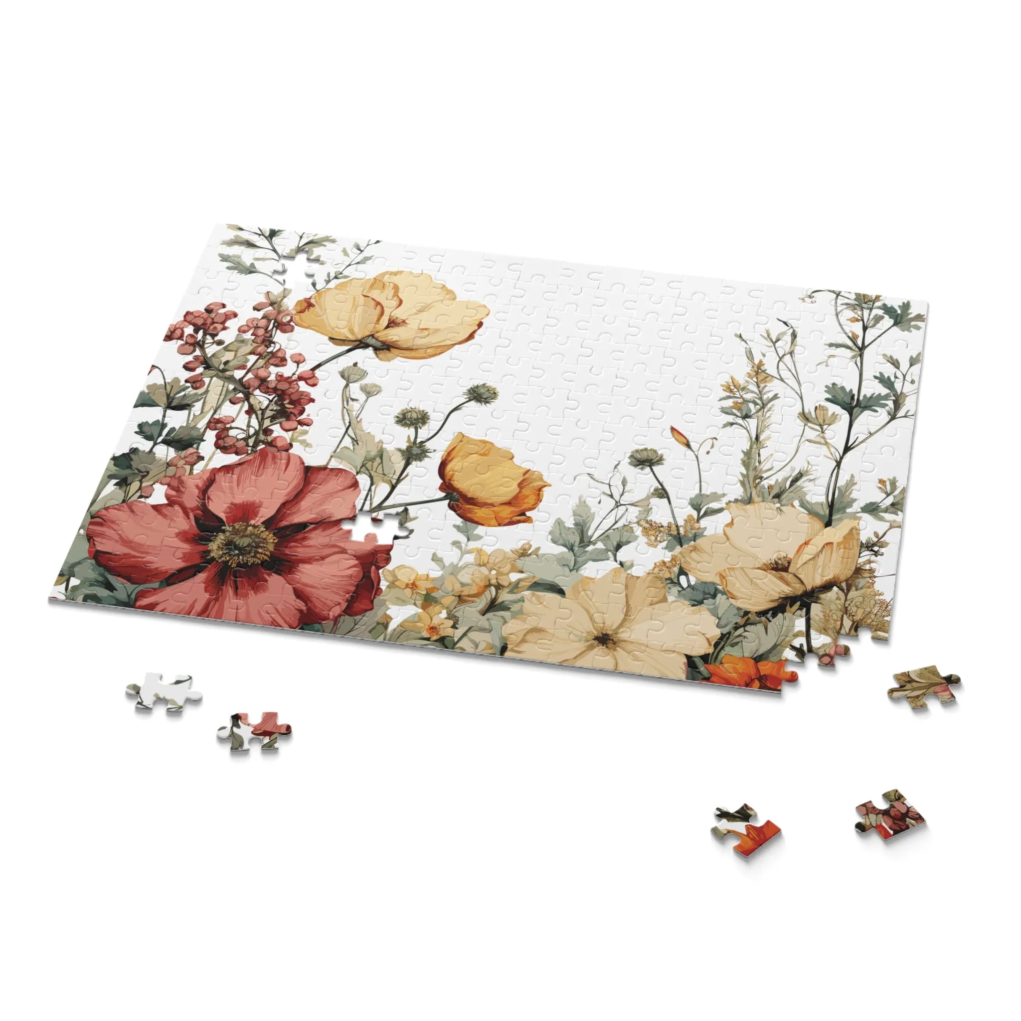 Personalised/Non-Personalised Puzzle, Floral (120, 252, 500-Piece)