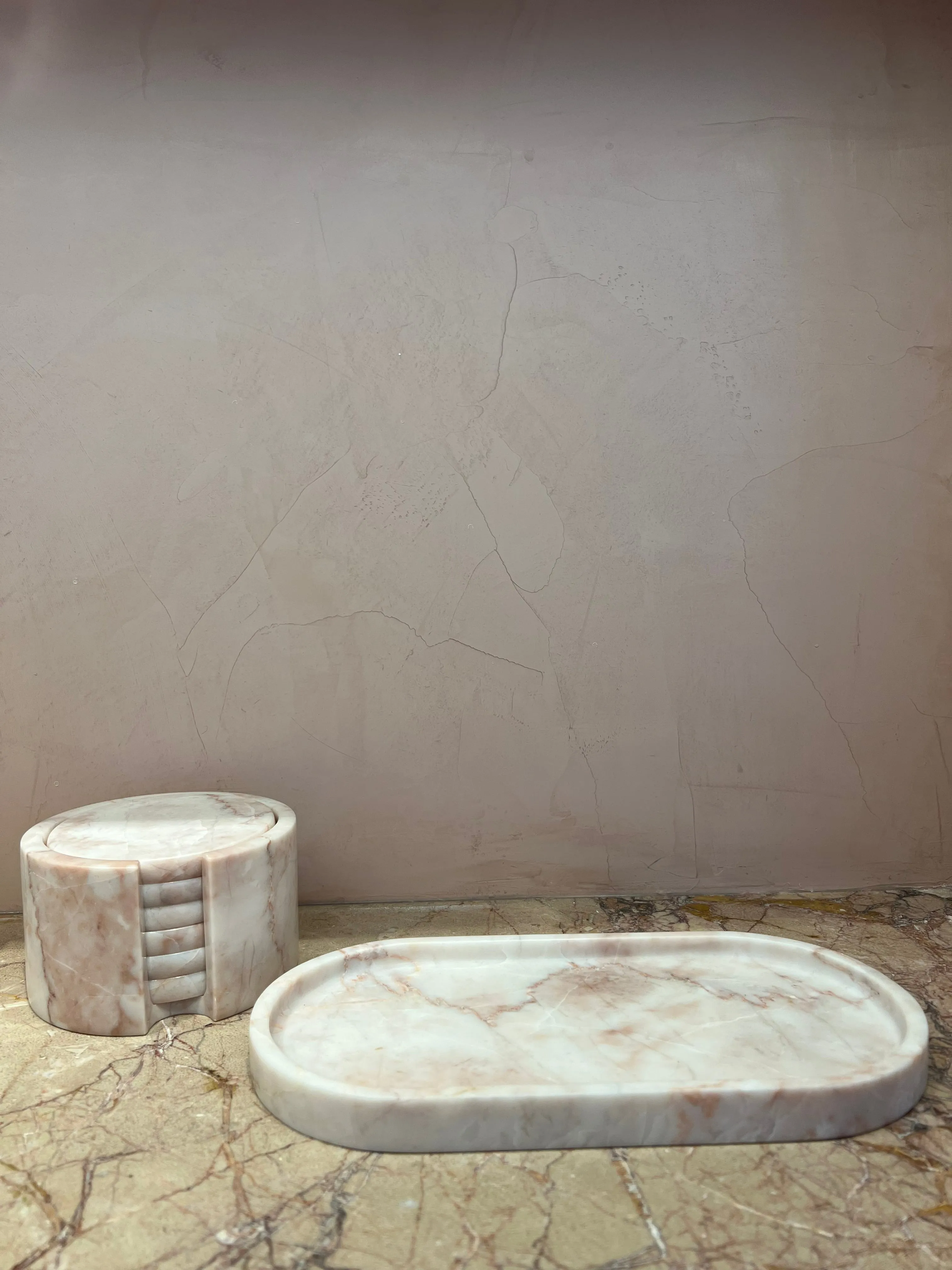 Pink Marble Coasters