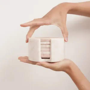 Pink Marble Coasters
