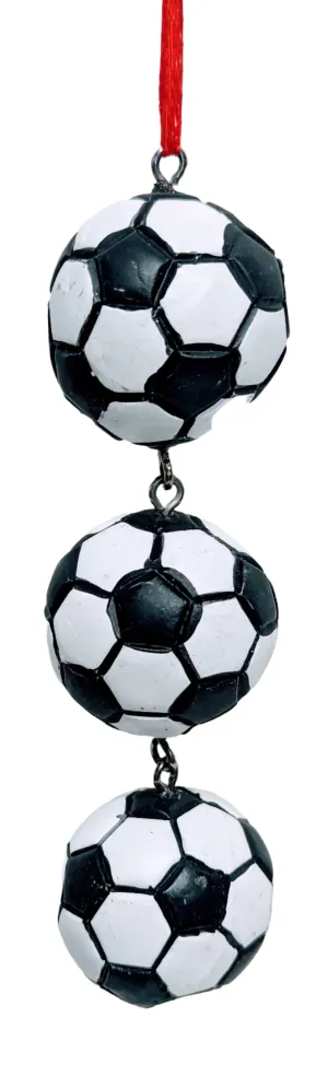 Soccer Ornament with 3 Balls