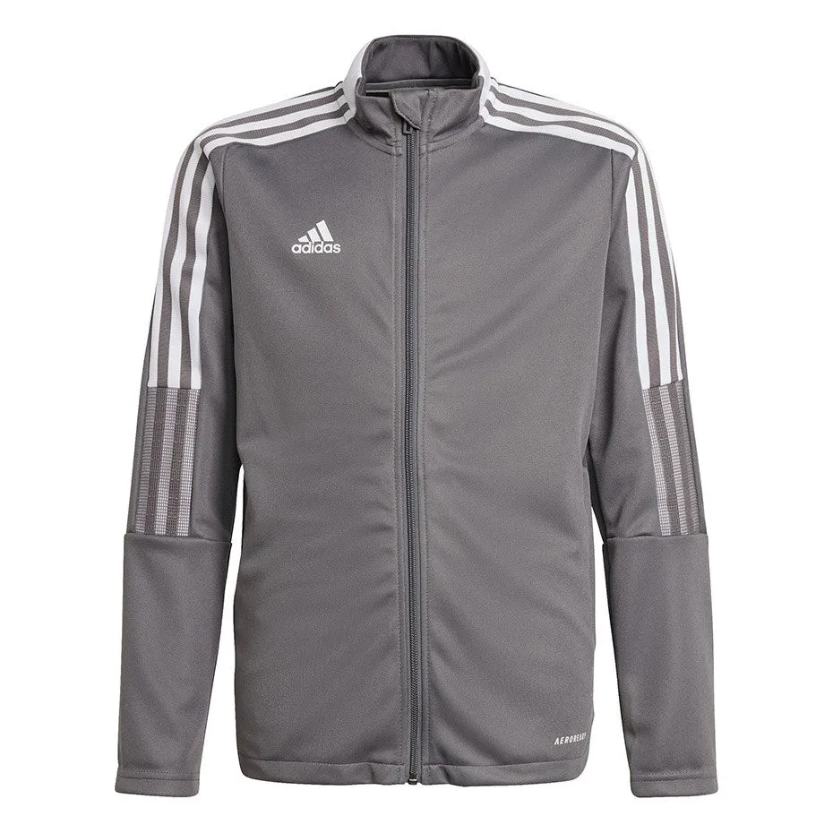 Sweatshirt For Kids Adidas Tiro 21 Track Gray Gm7311 164Cm