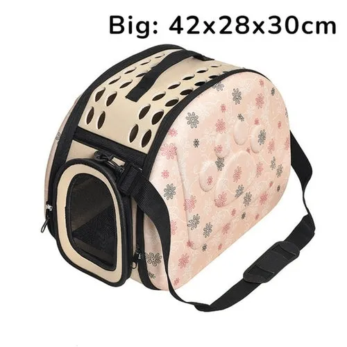 Travel Pet Bag, Carriers Bags, Breathable Folding Small Dog