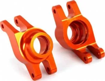 Traxxas Aluminium Rear Stub Axle Carriers 6061-T6: Maxx (Orange)