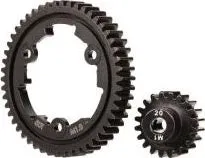 Traxxas HD Steel Wide Face Spur w/ 20T Pinion 5mm Shaft: Mod1 (50T)
