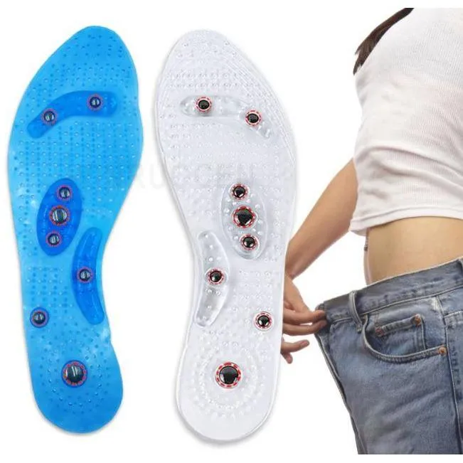 Unisex Magnetic Insoles Weight Loss Acupressure Weight Loss Shoe Sole Pads
