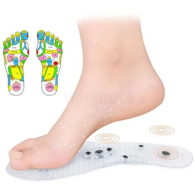 Unisex Magnetic Insoles Weight Loss Acupressure Weight Loss Shoe Sole Pads