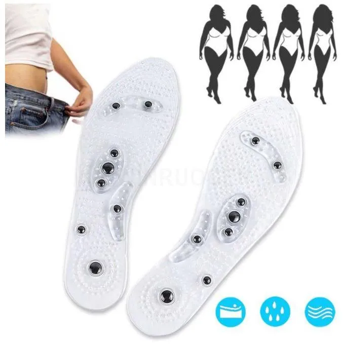 Unisex Magnetic Insoles Weight Loss Acupressure Weight Loss Shoe Sole Pads