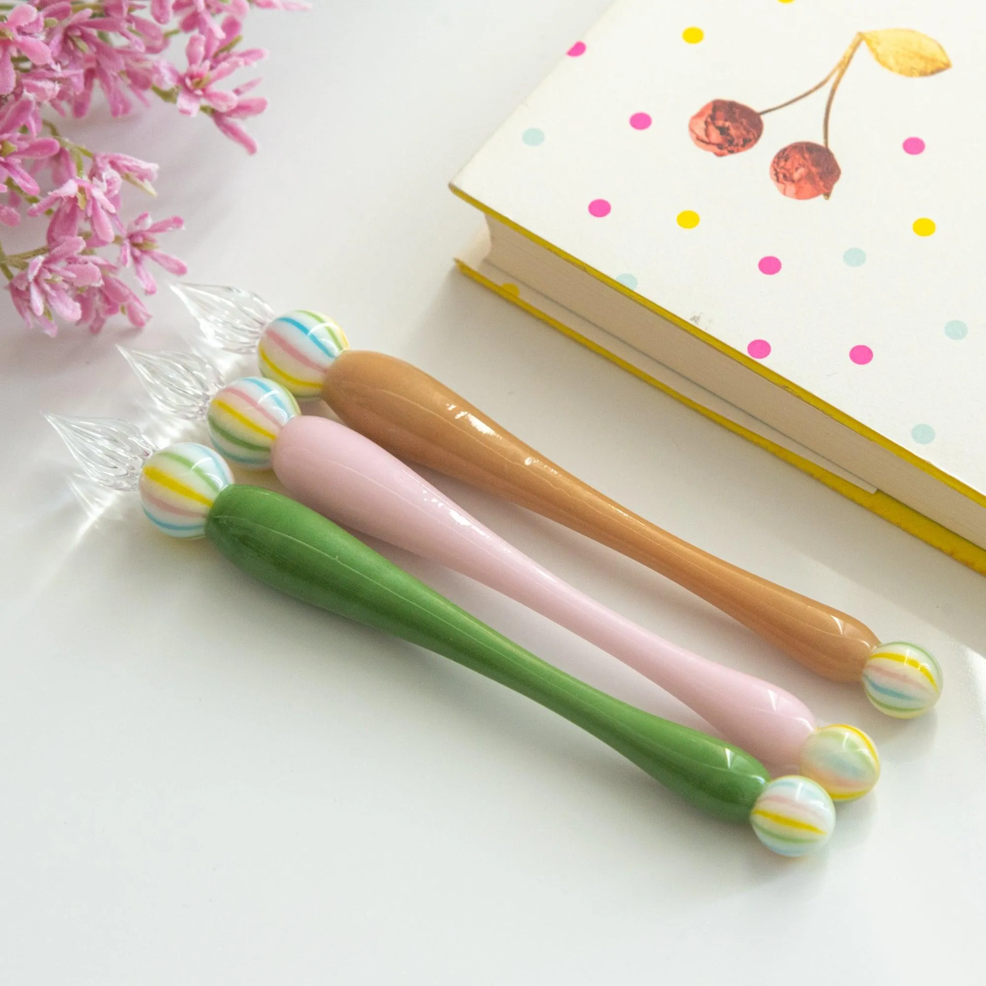 Wagashi Monaka Glass Dip Pen