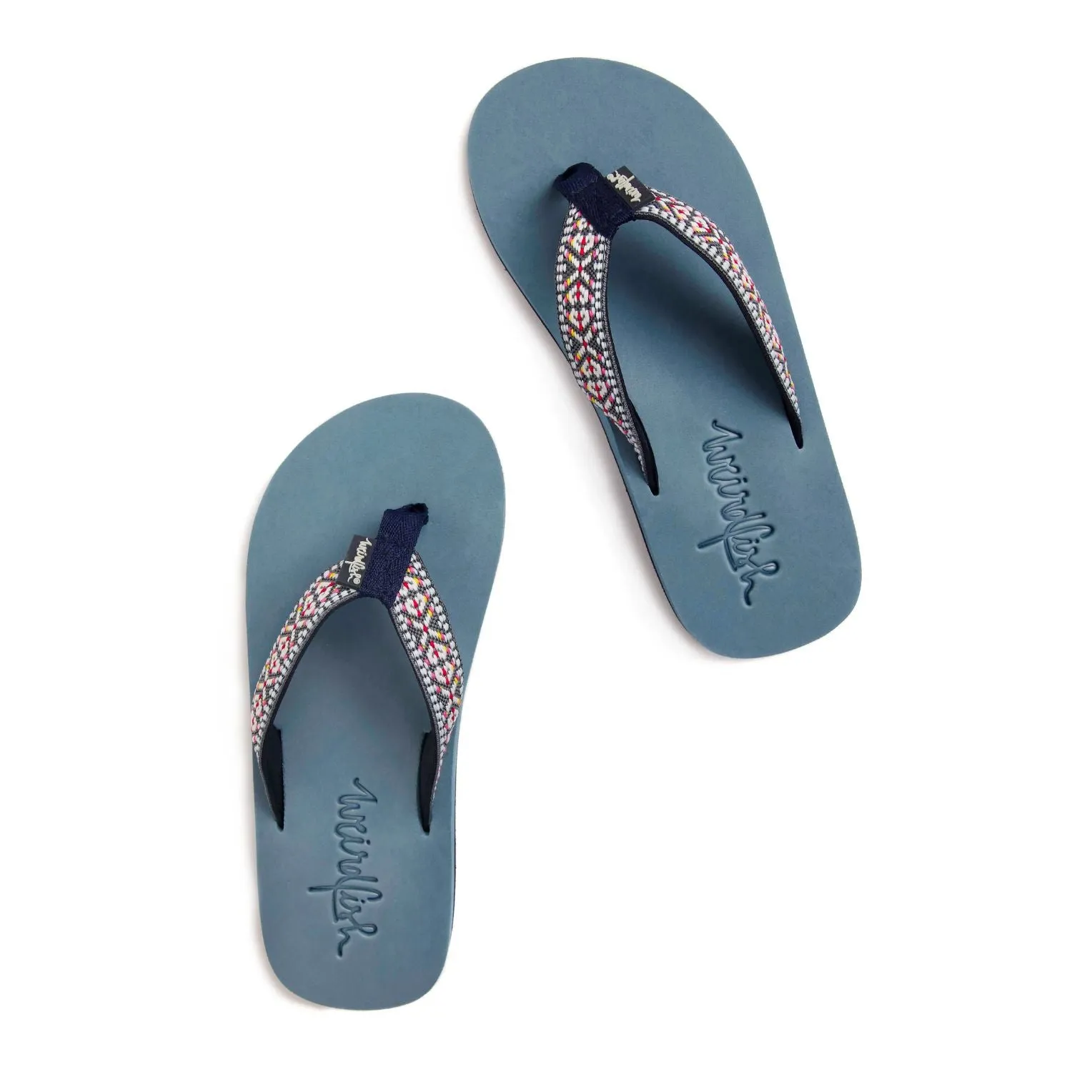 Weird Fish 8 Navy Adila Braided Women's Flip Flop